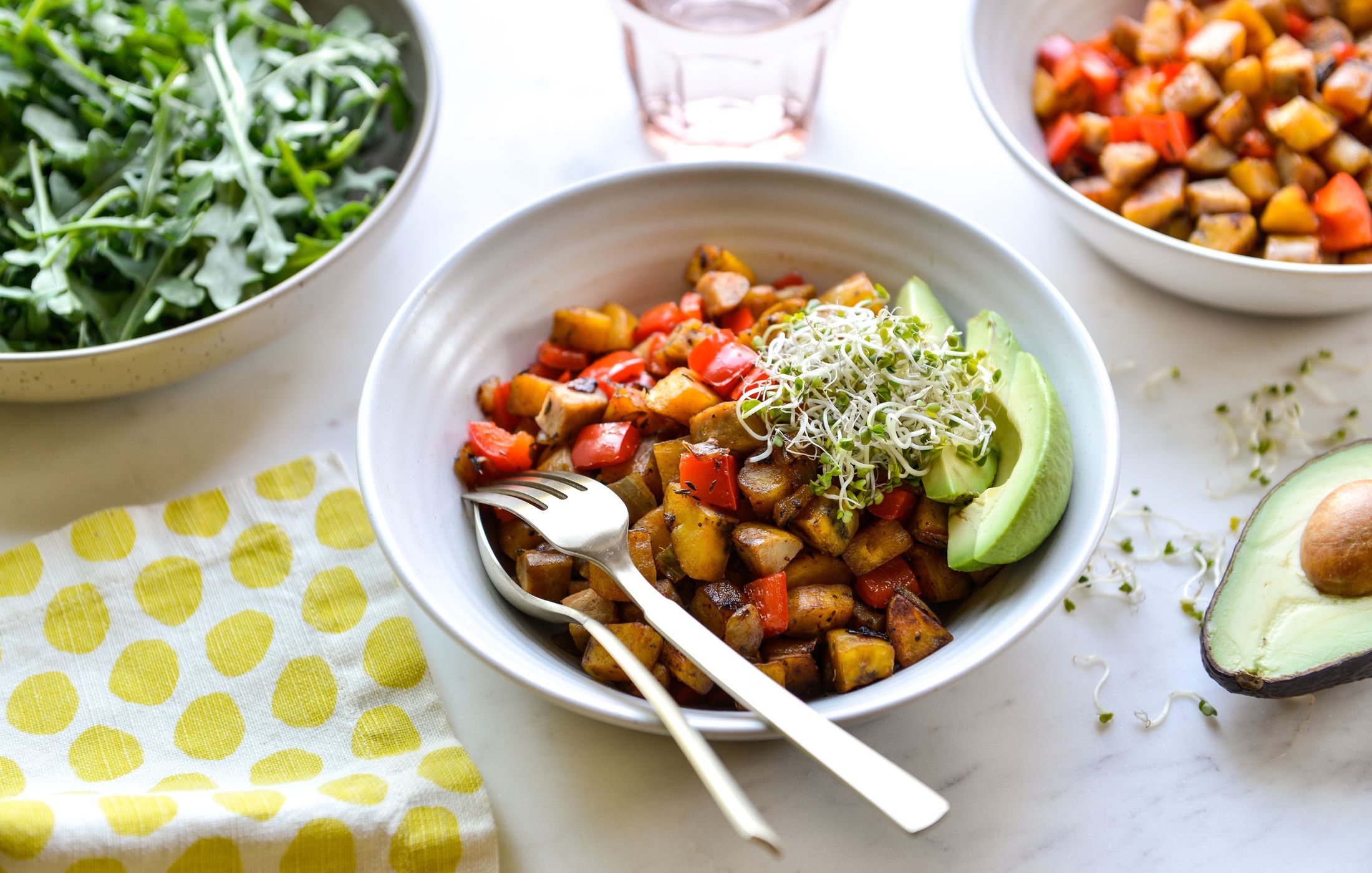 PLANTAIN AND CHICKEN SAUSAGE HASH-1